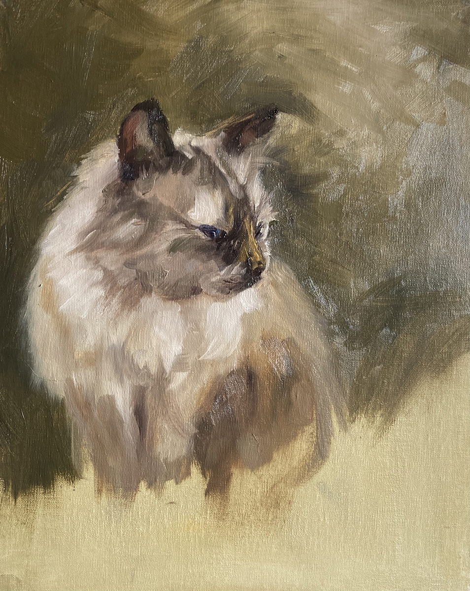 Cat Oil Painting